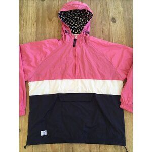 Jadelynn Brooke The Ultimate Preppy Jacket Pullover Pink Neopolitan Size M NEW